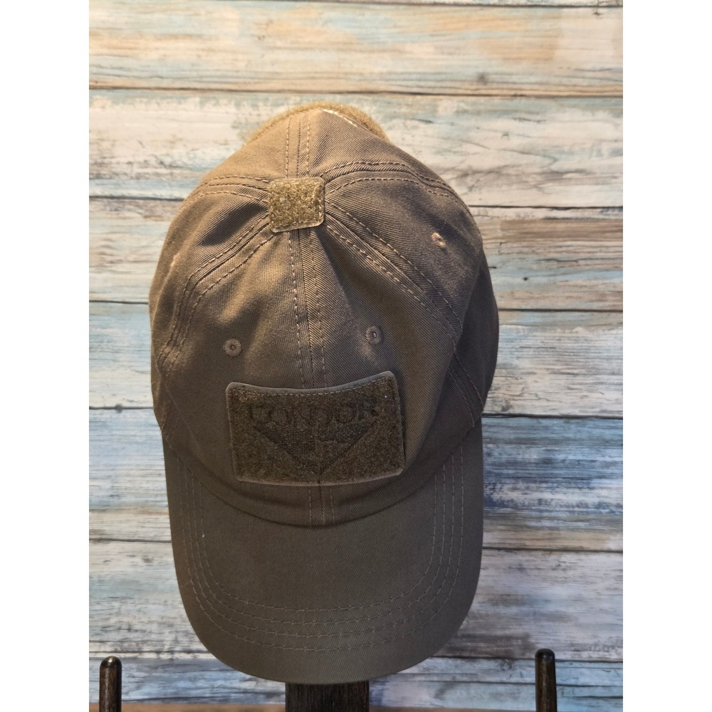 😎Condor Tactical Patch Cap Khaki Adjustable‎ Strap